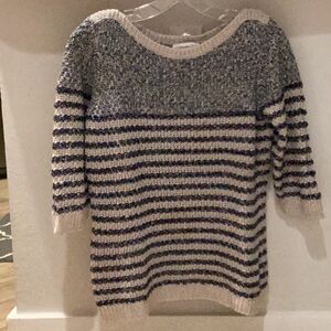 Coldwater Creek boatneck sweater with 3/4 sleeves